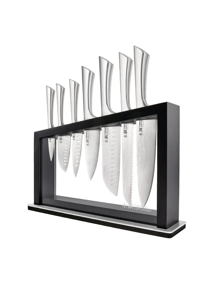 Набор ножей Damashiro Satori из 8 предметов с подставкой Cuisine::Pro
