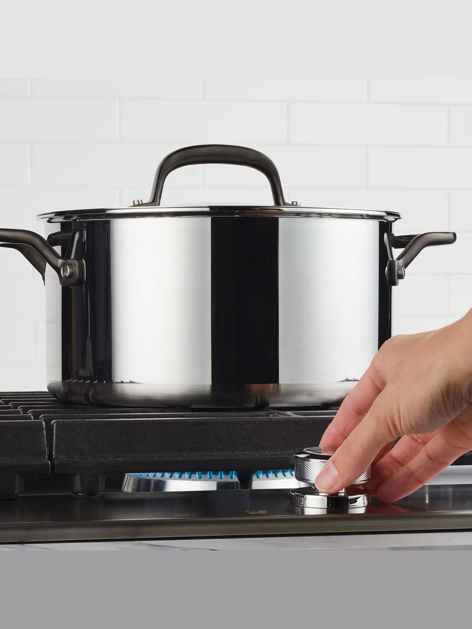 Кастрюля KitchenAid 5-Ply Clad Stainless Steel Induction, 5,7 литра — изображение 6 из 8, серебристый
