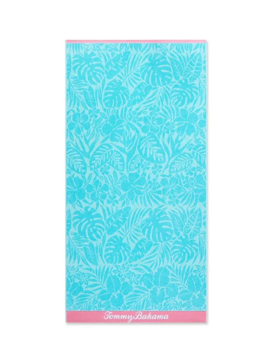 Пляжное полотенце High Tide Hibiscus Tommy Bahama — изображение 2 из 6, лазурный