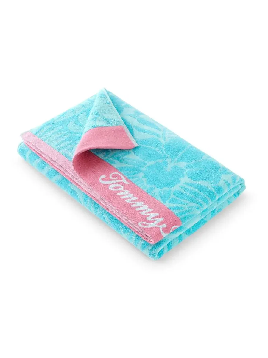 Пляжное полотенце High Tide Hibiscus Tommy Bahama — изображение 3 из 6, лазурный