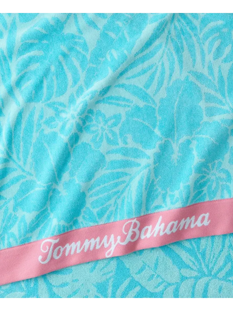 Пляжное полотенце High Tide Hibiscus Tommy Bahama — изображение 5 из 6, лазурный
