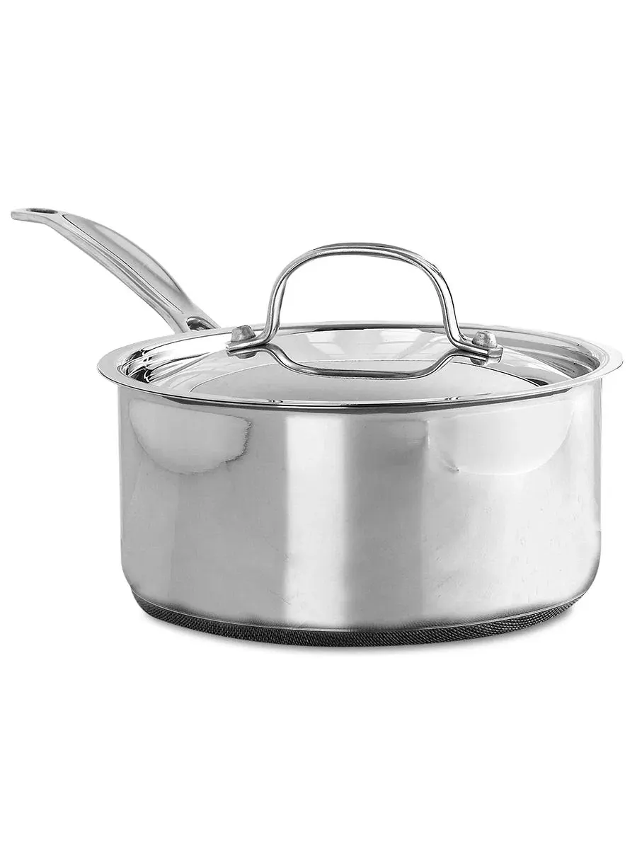 Кастрюля 2 л с крышкой из нержавеющей стали, полированная, Cool Grip Cuisinart