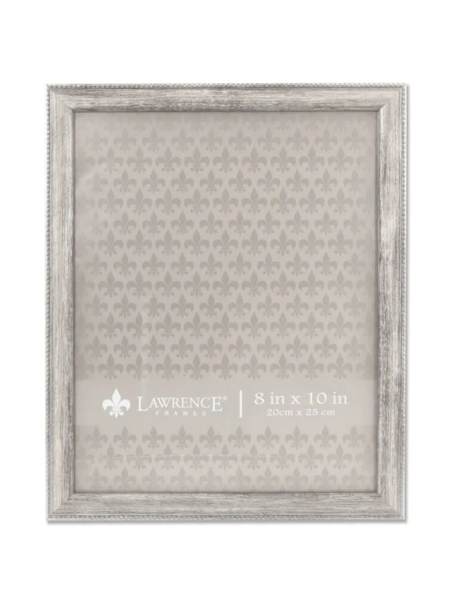 Классическая фоторамка с бордюром из бусин, полированная, 8 x 10 дюймов Lawrence Frames