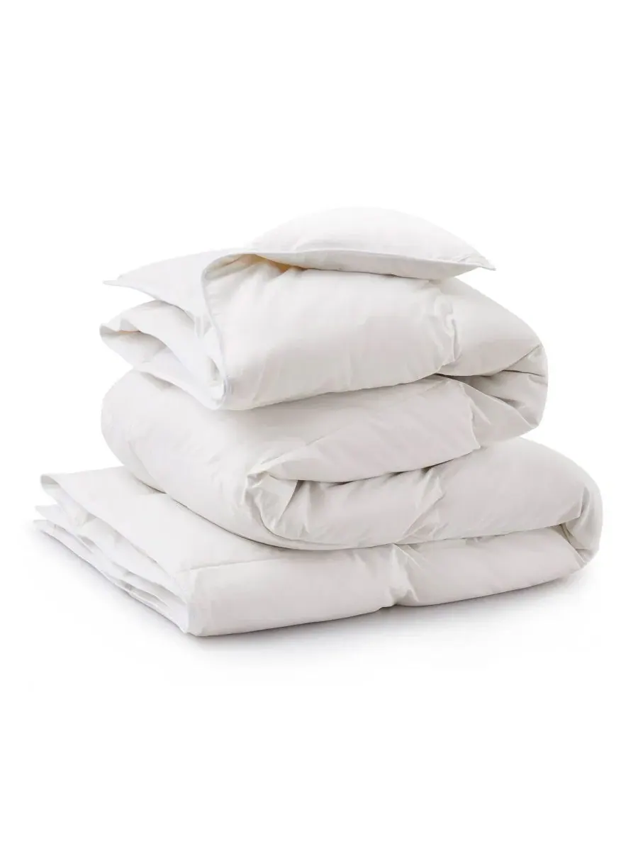 Одеяло пуховое 360 нитей White Goose Down and Feather Fiber Comforter UNIKOME — изображение 2 из 5, белый