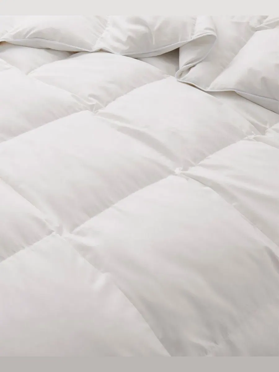 Одеяло пуховое 360 нитей White Goose Down and Feather Fiber Comforter UNIKOME — изображение 3 из 5, белый