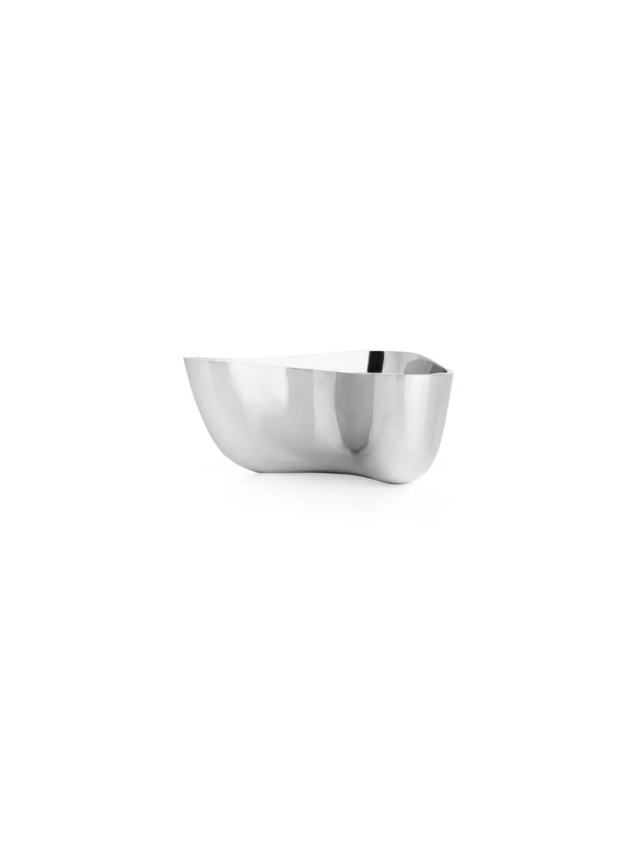 Миска Nambe Alloy Boomerang, 8,5" x 8,25" Nambé — изображение 2 из 3, серебристый