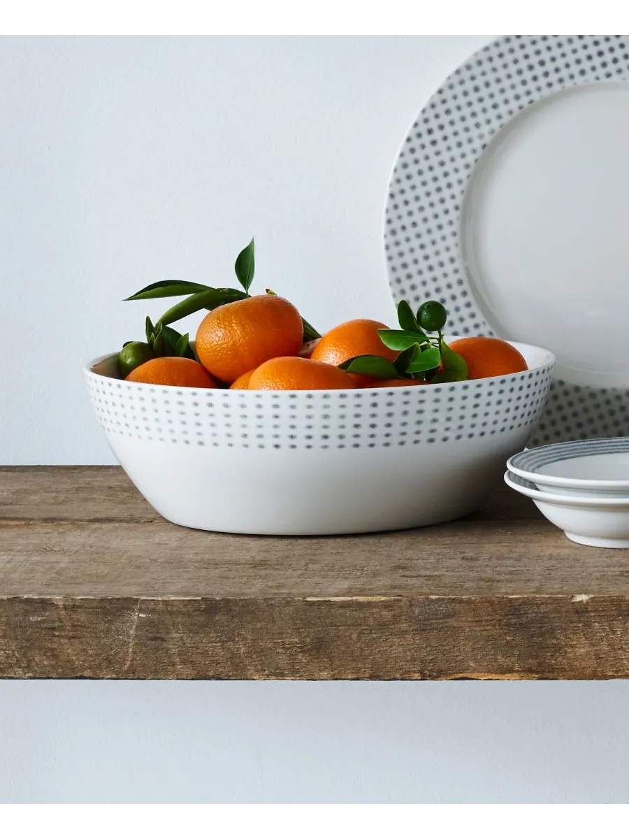 Круглая овощная миска в виде гамака Noritake — изображение 2 из 10, серый