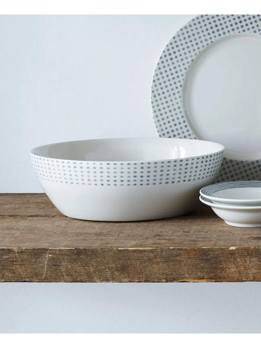 Круглая овощная миска в виде гамака Noritake — изображение 3 из 10, серый