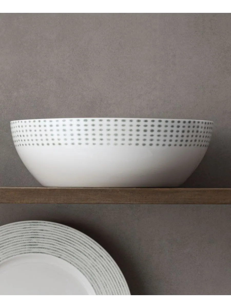 Круглая овощная миска в виде гамака Noritake — изображение 9 из 10, серый