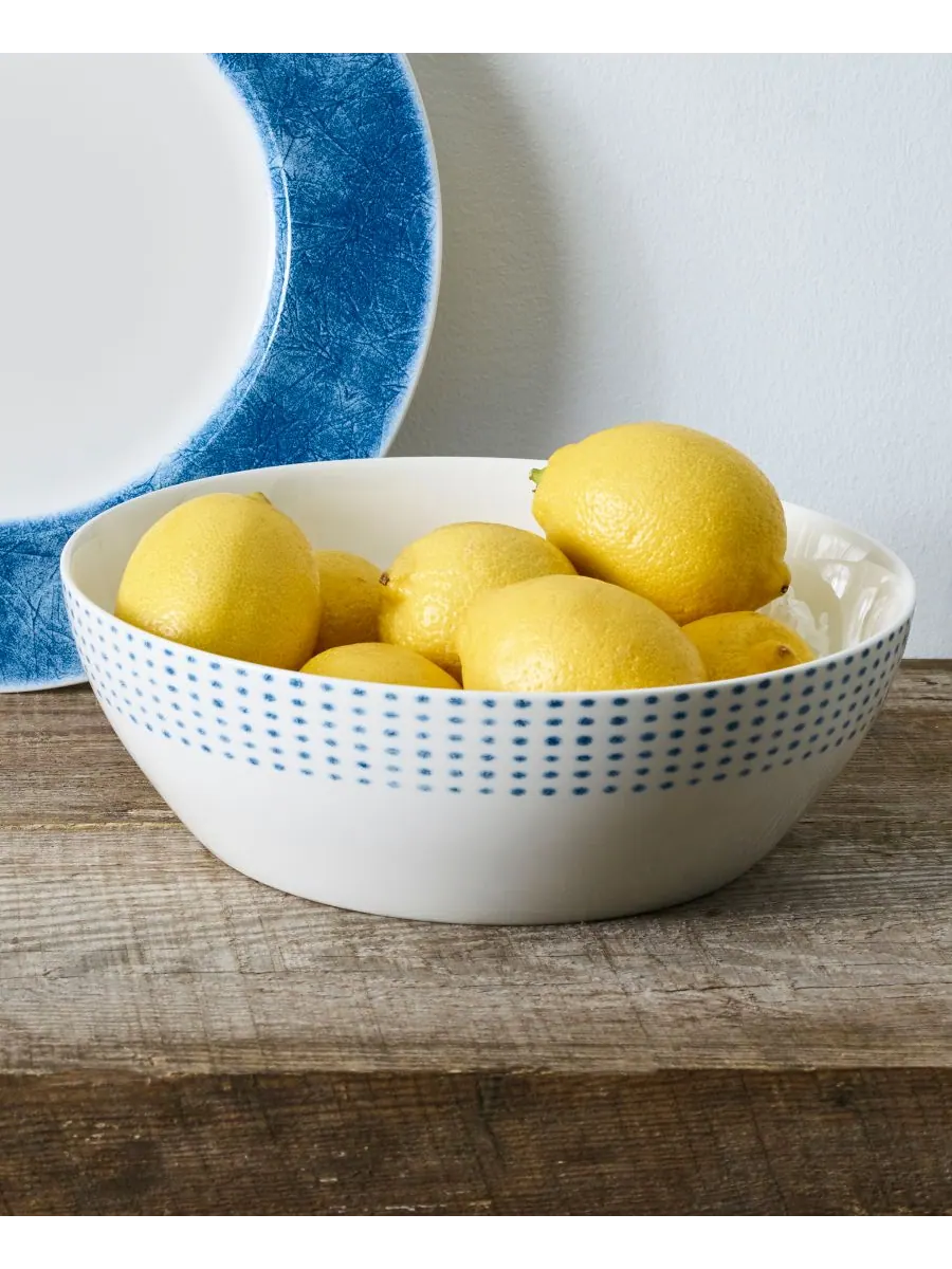 Круглая овощная миска в виде гамака Noritake — изображение 3 из 10, синий