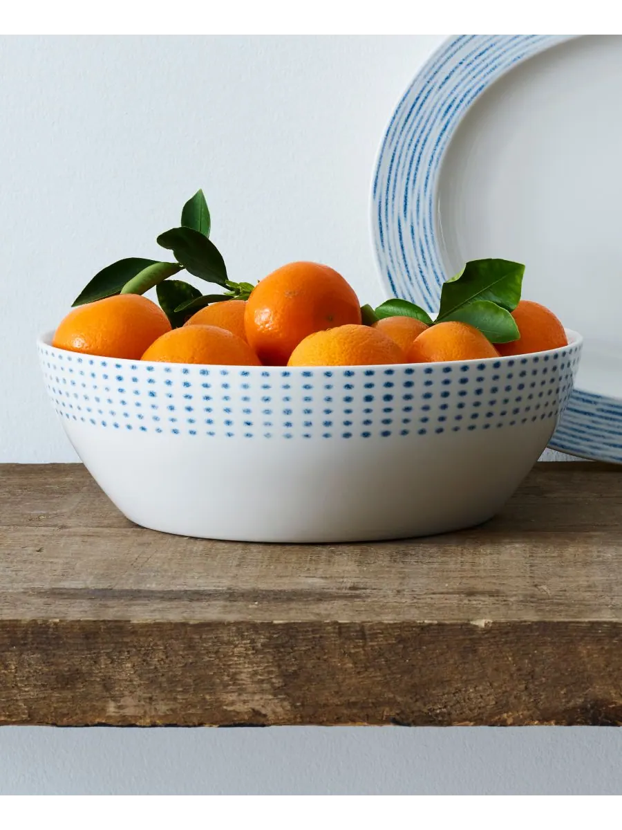 Круглая овощная миска в виде гамака Noritake — изображение 5 из 10, синий