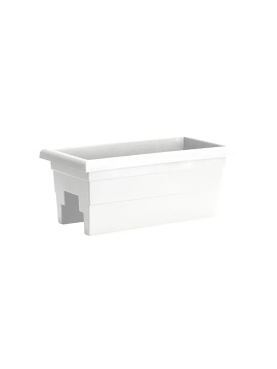 Novelty Кашпо для цветов Countryside Rail Flower Deck Planter, белое, 24 дюйма — белый