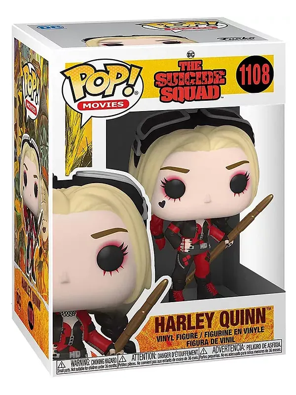 Виниловая фигурка DC «Отряд самоубийц» Funko Pop | Харли Квинн (боди) Diamond Select — изображение 2 из 3, красный