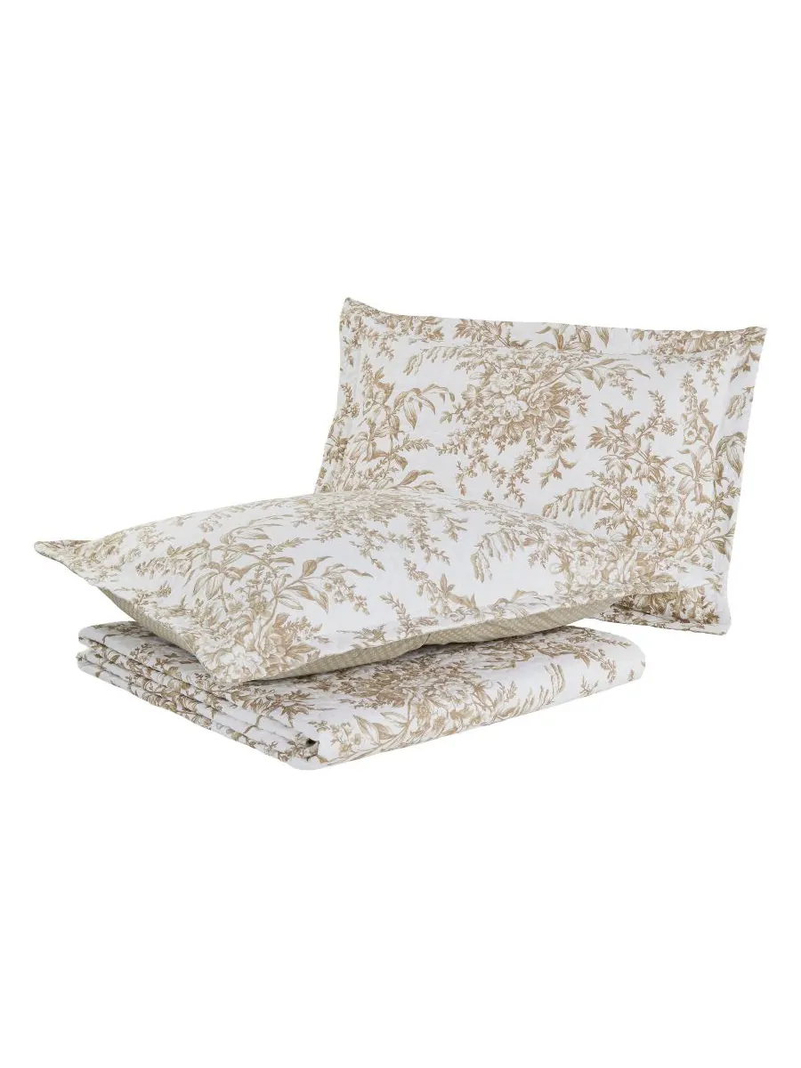 Двустороннее одеяло bedford cotton, 2 предмета, размер twin. Laura Ashley — изображение 4 из 9, коричневый