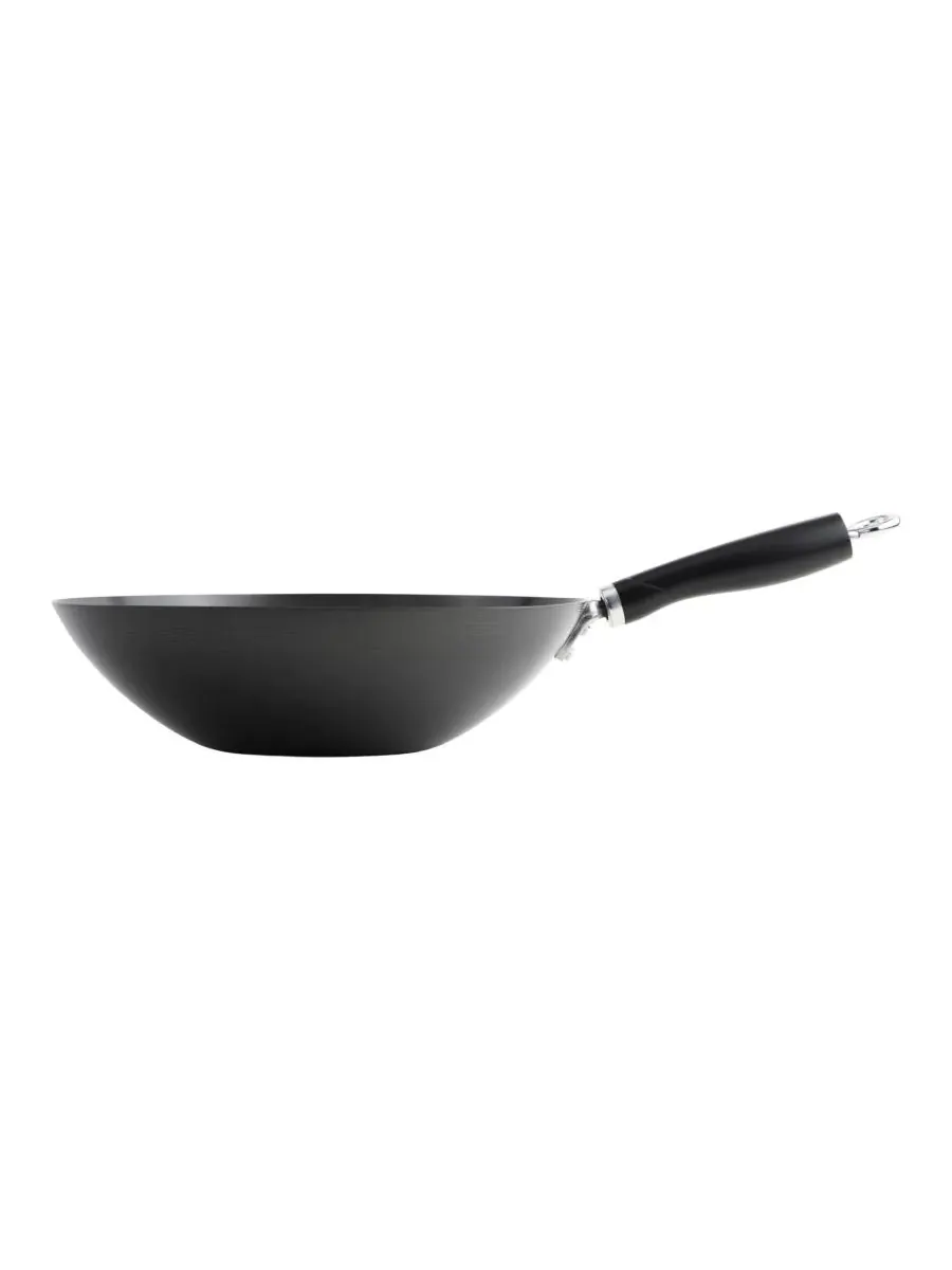 Вок Everyday Steel с антипригарным покрытием, 30 см Goodcook — изображение 8 из 8, черный