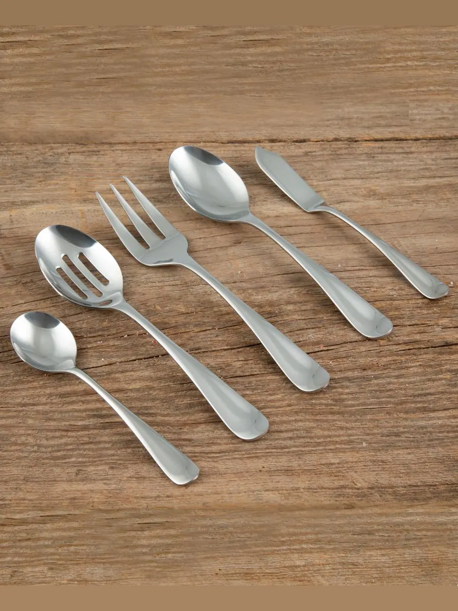 Набор столовых приборов Rhiannon Satin из 45 предметов, на 8 персон Cambridge Silversmiths — изображение 3 из 6, серебряный