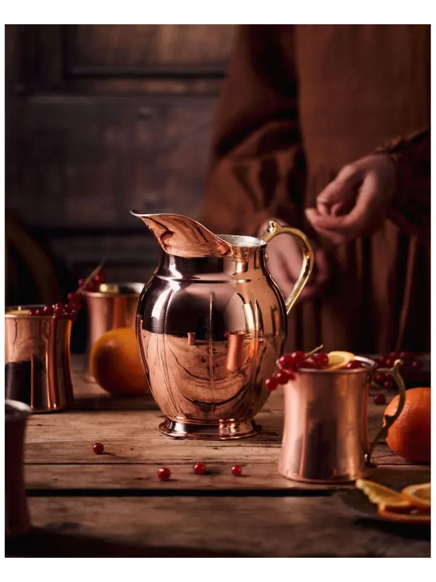 Кувшин из меди с ручкой, винтажный Coppermill Kitchen — изображение 2 из 3, медь