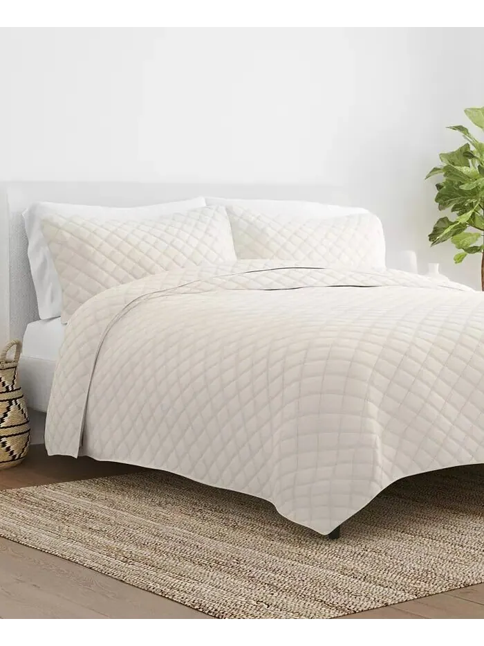 Всесезонная коллекция одеял с ромбовидной вышивкой ienjoy Home