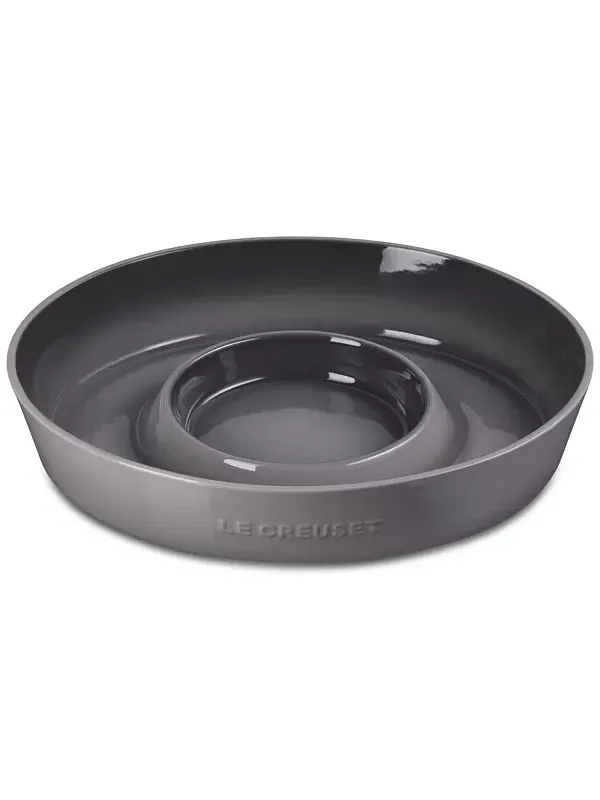 Овальная тарелка для чипсов и соусов Le Creuset, 34 см — изображение 1 из 4, устрица