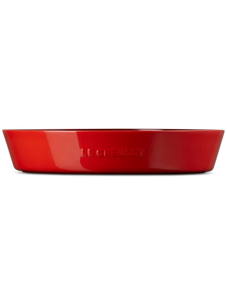 Овальная тарелка для чипсов и соусов Le Creuset, 34 см — изображение 4 из 6, красный