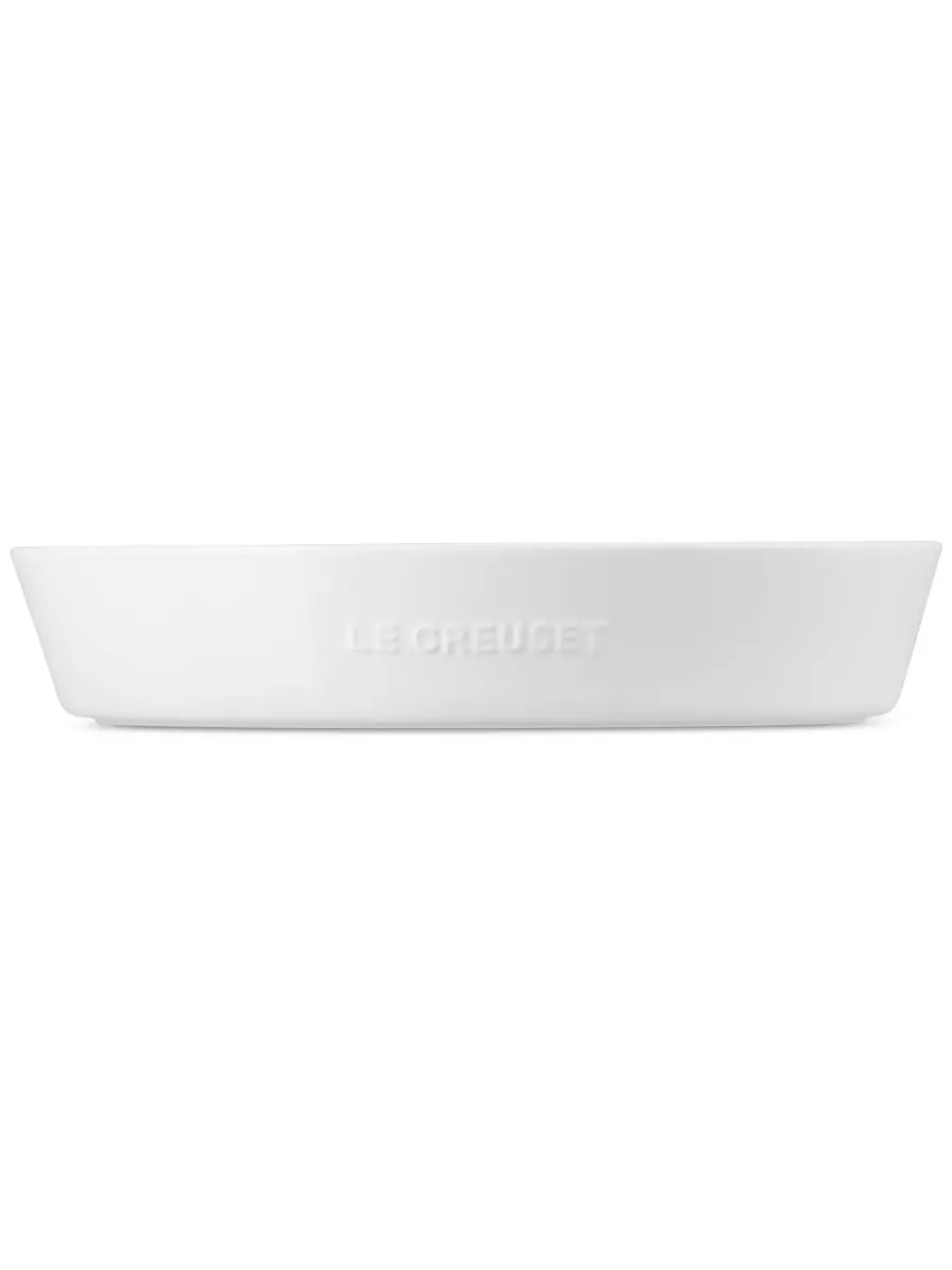 Овальная тарелка для чипсов и соусов Le Creuset, 30.7 см — изображение 4 из 6, белый