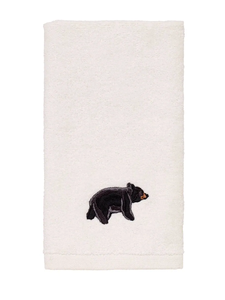 Хлопковое полотенце для рук black playful bears lodge, 11 x 18 дюймов. Avanti