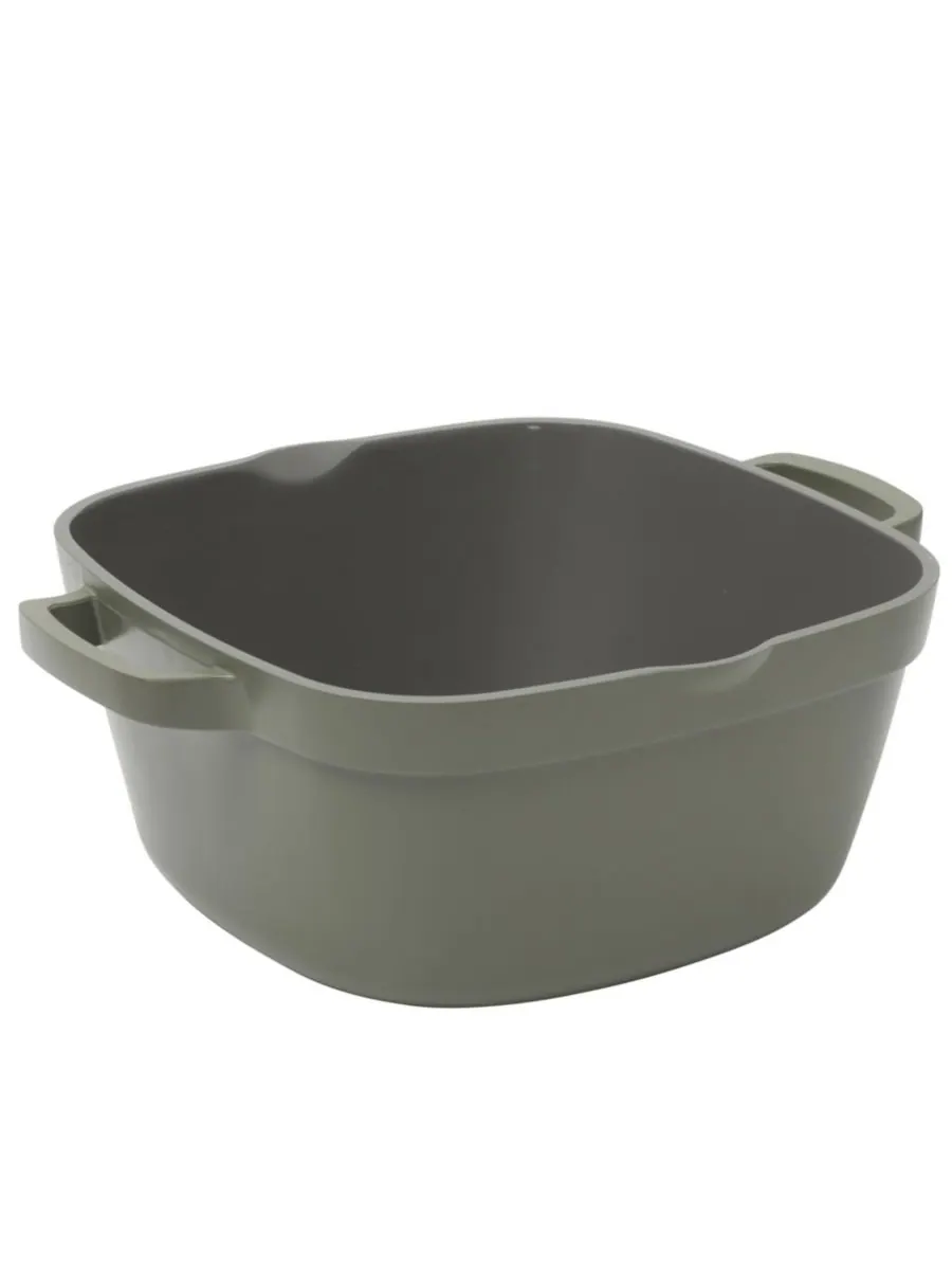 Чугунная кастрюля объемом 5,2 кварты (около 1,5 литра) с крышкой Crock-Pot — изображение 6 из 10, зеленый