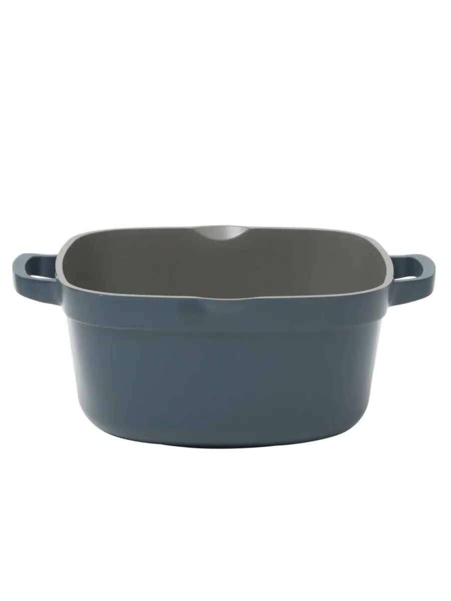 Чугунная кастрюля объемом 5,2 кварты (около 1,5 литра) с крышкой Crock-Pot — изображение 2 из 10, синий