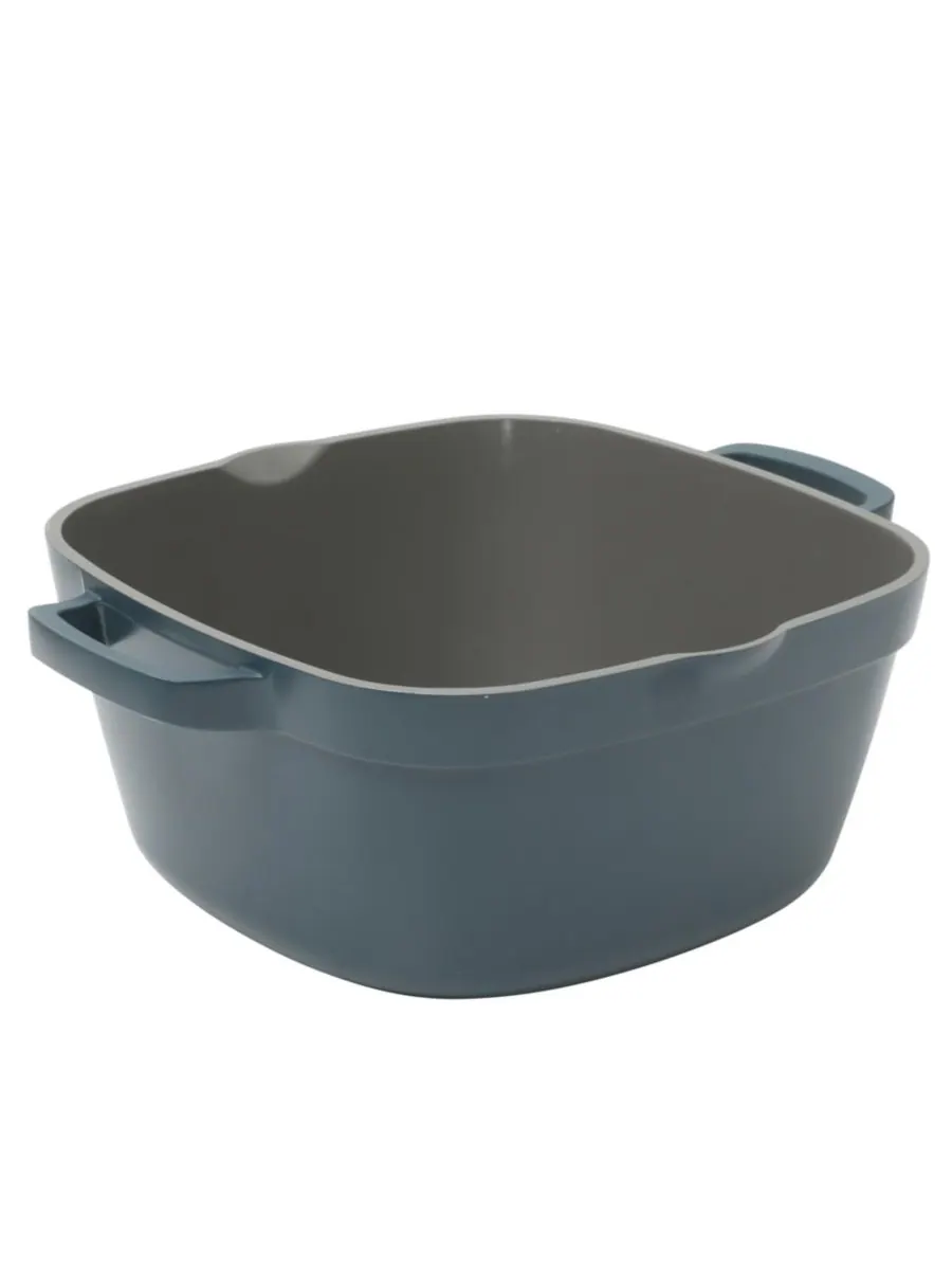 Чугунная кастрюля объемом 5,2 кварты (около 1,5 литра) с крышкой Crock-Pot — изображение 5 из 10, синий