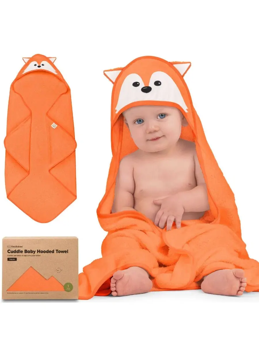 Детское полотенце с капюшоном Cuddle Baby, банное полотенце для малышей, детские полотенца с
