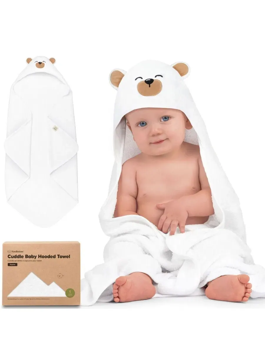 Детское полотенце с капюшоном Cuddle Baby, банное полотенце для малышей, детские полотенца с