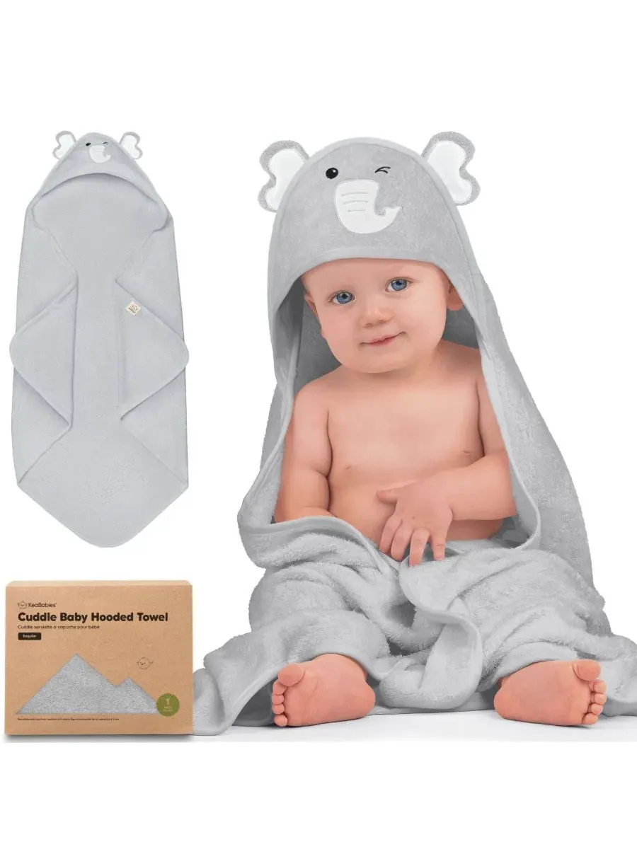 Детское полотенце с капюшоном Cuddle Baby, банное полотенце для малышей, детские полотенца с