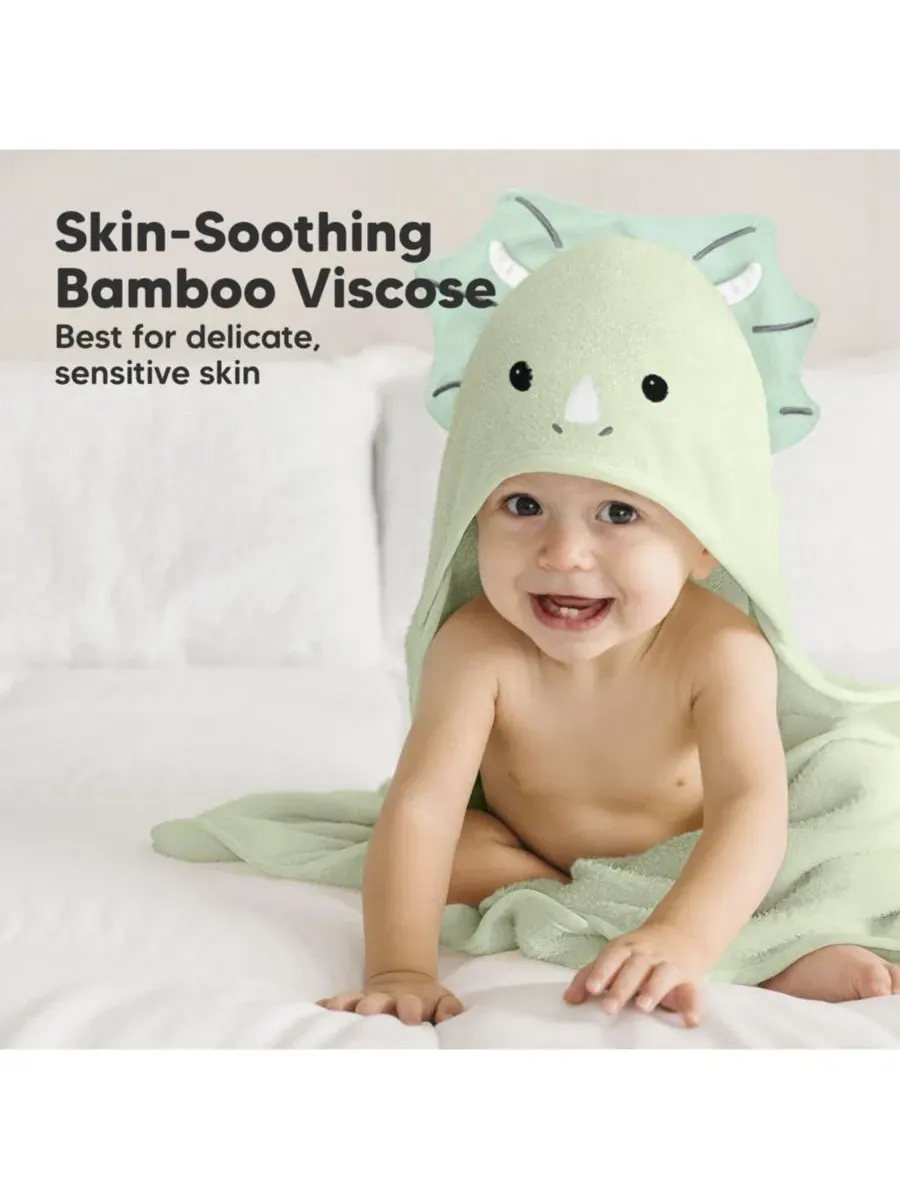 Детское полотенце с капюшоном Cuddle Baby, банное полотенце для малышей, детские полотенца с — изображение 3 из 10