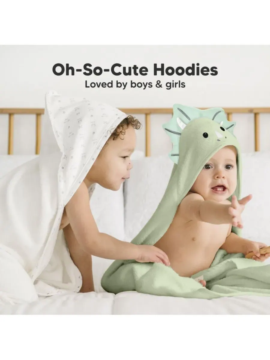Детское полотенце с капюшоном Cuddle Baby, банное полотенце для малышей, детские полотенца с — изображение 7 из 10