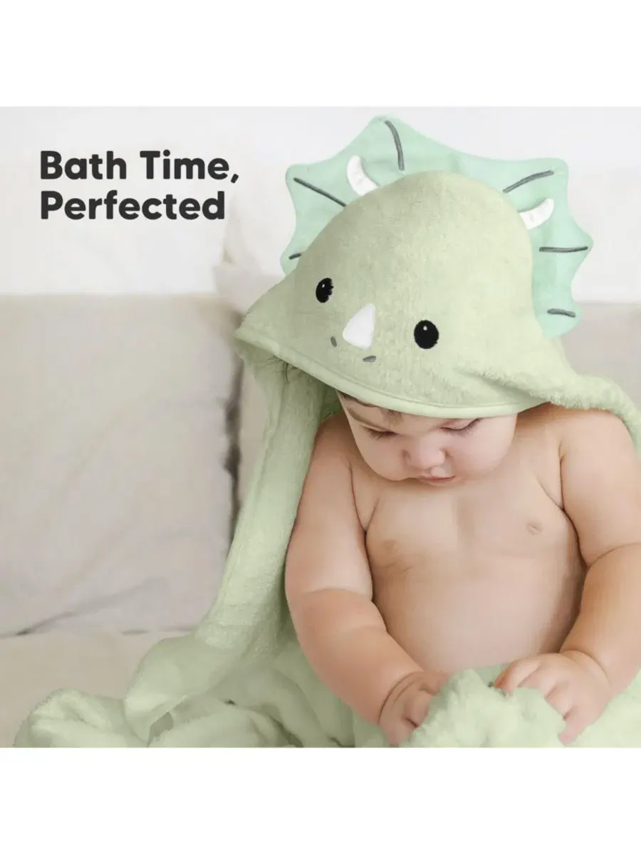 Детское полотенце с капюшоном Cuddle Baby, банное полотенце для малышей, детские полотенца с — изображение 9 из 10