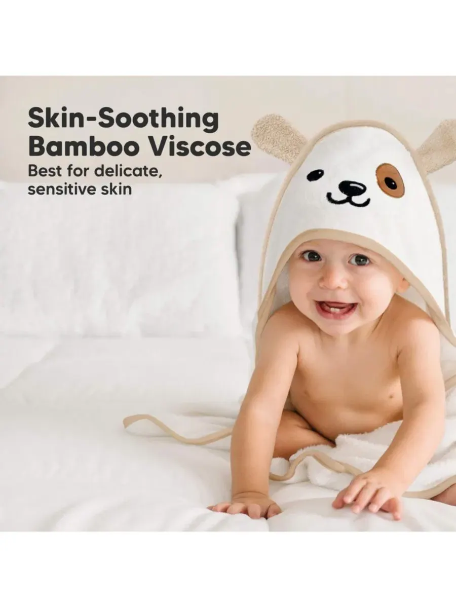 Детское полотенце с капюшоном Cuddle Baby, банное полотенце для малышей, детские полотенца с — изображение 3 из 10