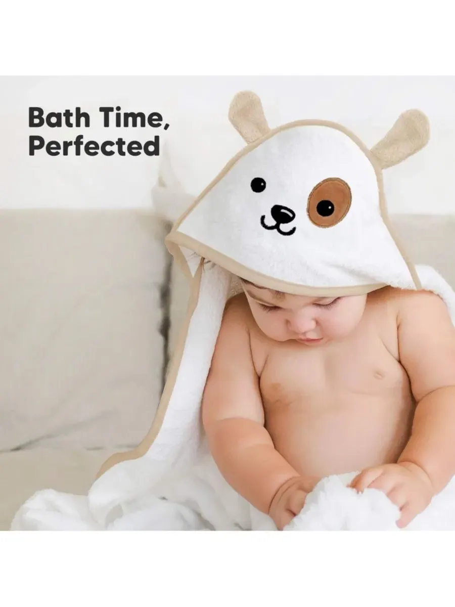 Детское полотенце с капюшоном Cuddle Baby, банное полотенце для малышей, детские полотенца с — изображение 9 из 10