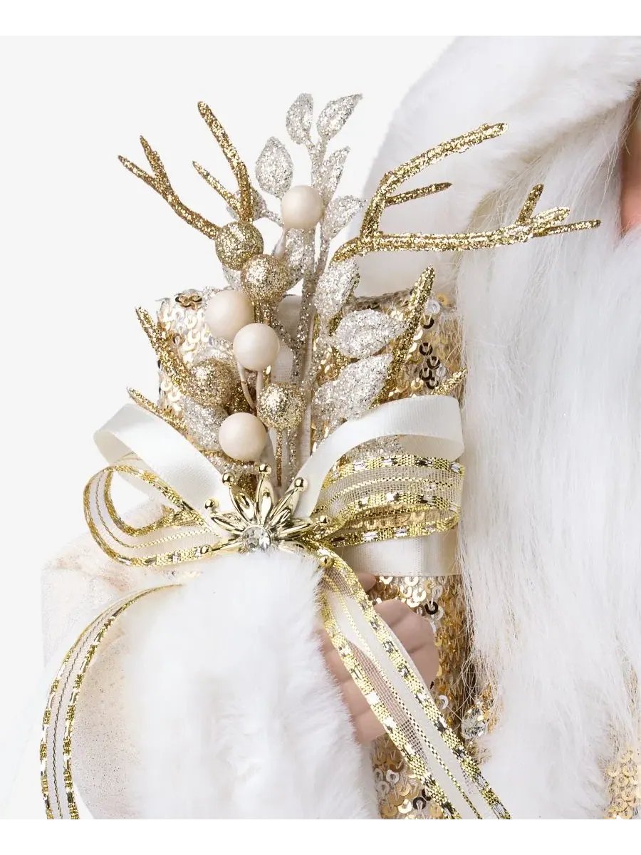 Фигурка Санты Opulence Caucasian White and Gold Holiday Lane, 30 см — изображение 2 из 9, нет цвета