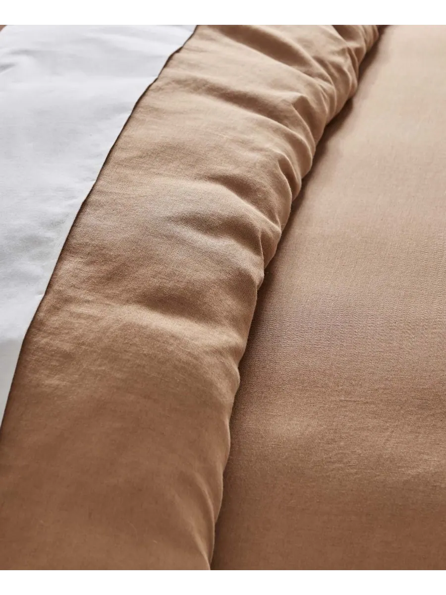 Пододеяльник из стираного льна, однотонный, размер twin/twin xl Levtex — изображение 3 из 10, бежевый