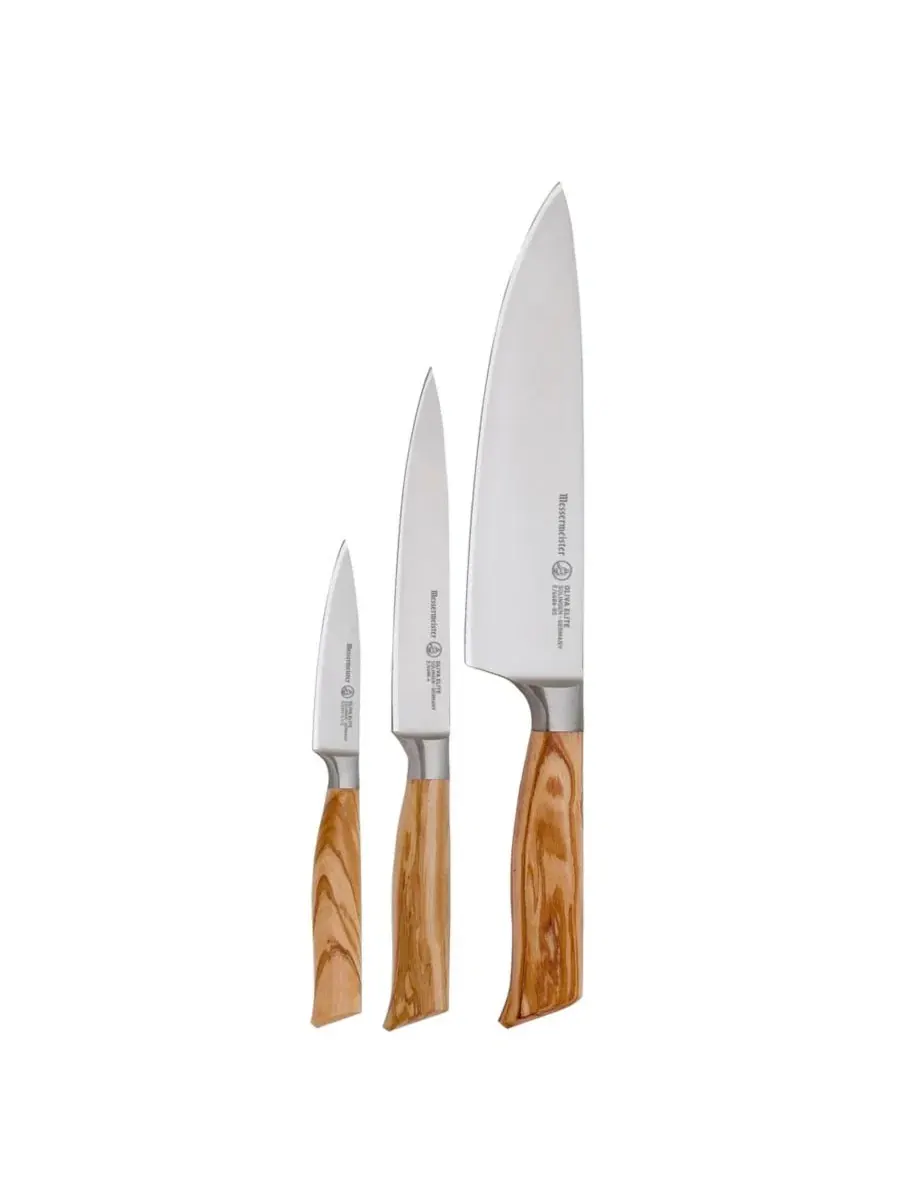 Набор ножей 3 предмета, с деревянными ручками, Oliva Elite Messermeister