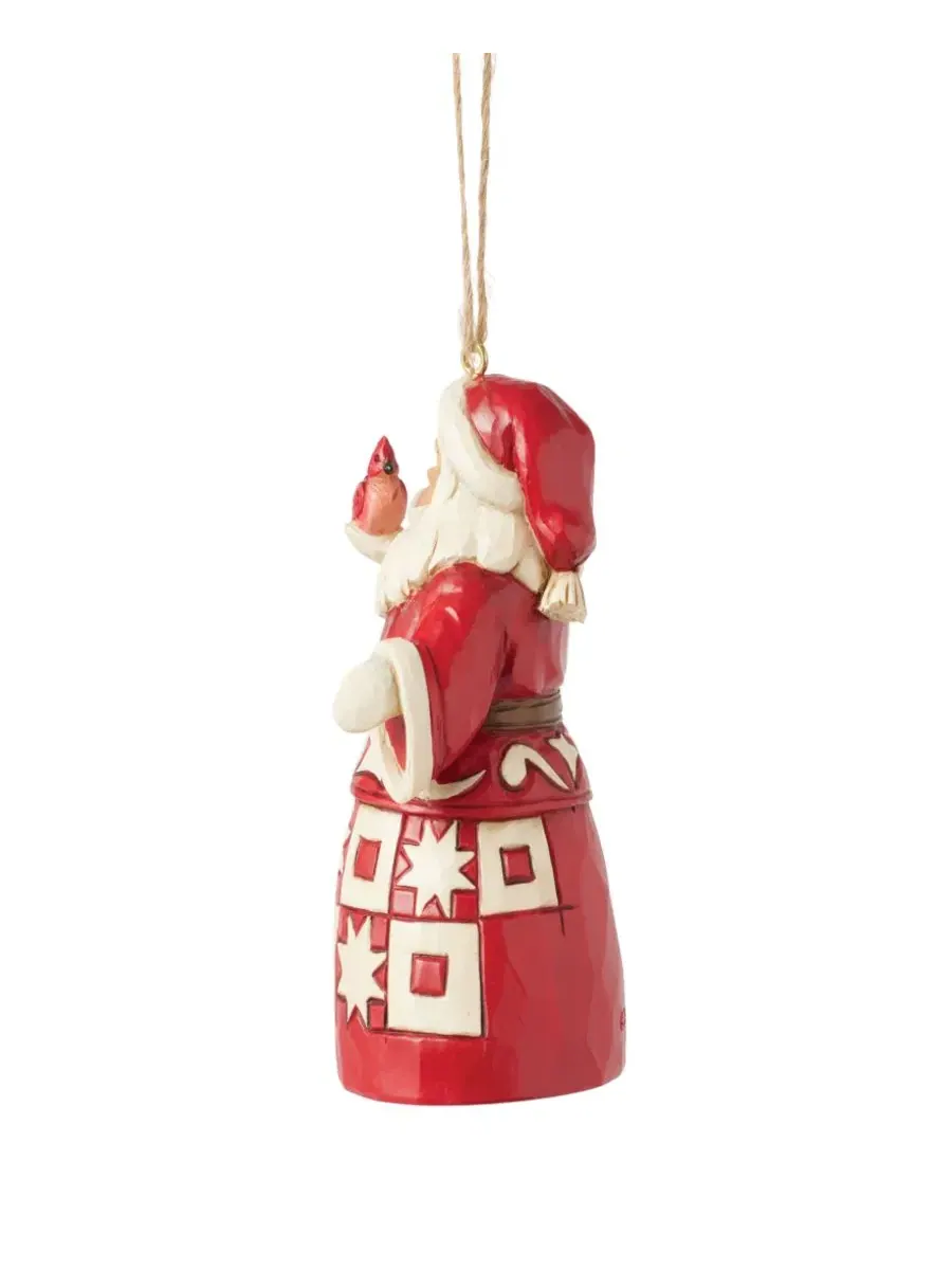 Елочная игрушка Nordic Noel Santa Ornament Jim Shore — изображение 2 из 4, мульти