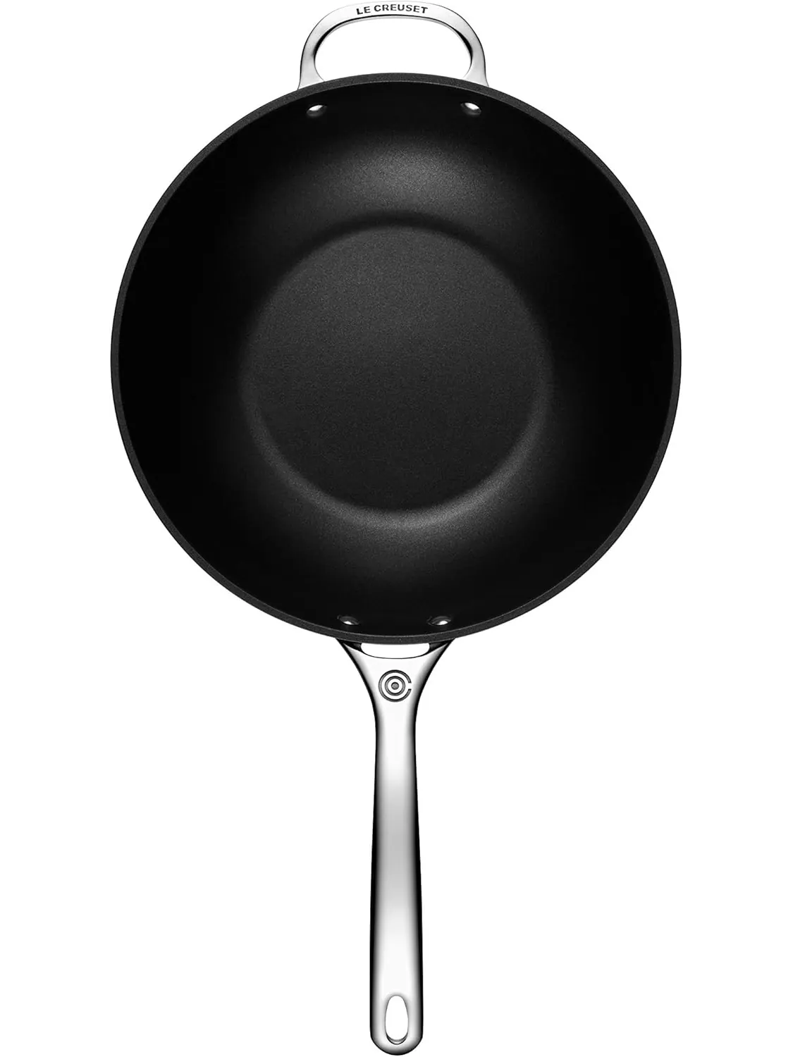 Сковорода-вок Le Creuset Toughened Non-Stick, 30 см, 4,7 л — изображение 2 из 5, черный