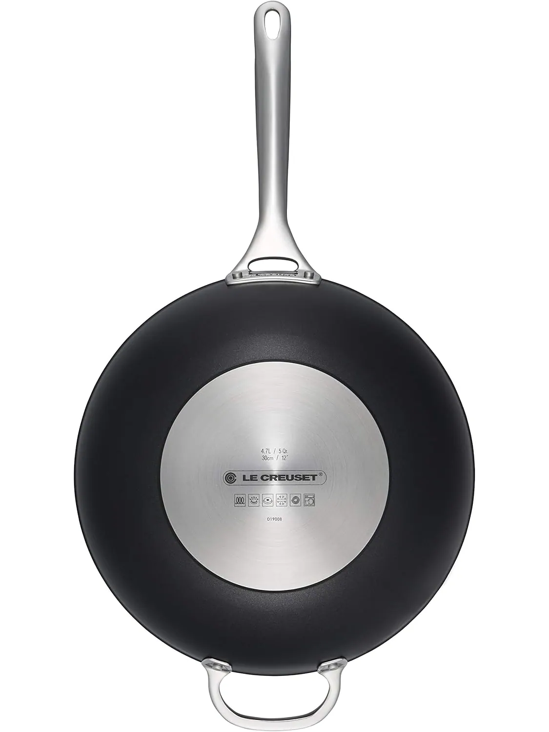 Сковорода-вок Le Creuset Toughened Non-Stick, 30 см, 4,7 л — изображение 4 из 5, черный