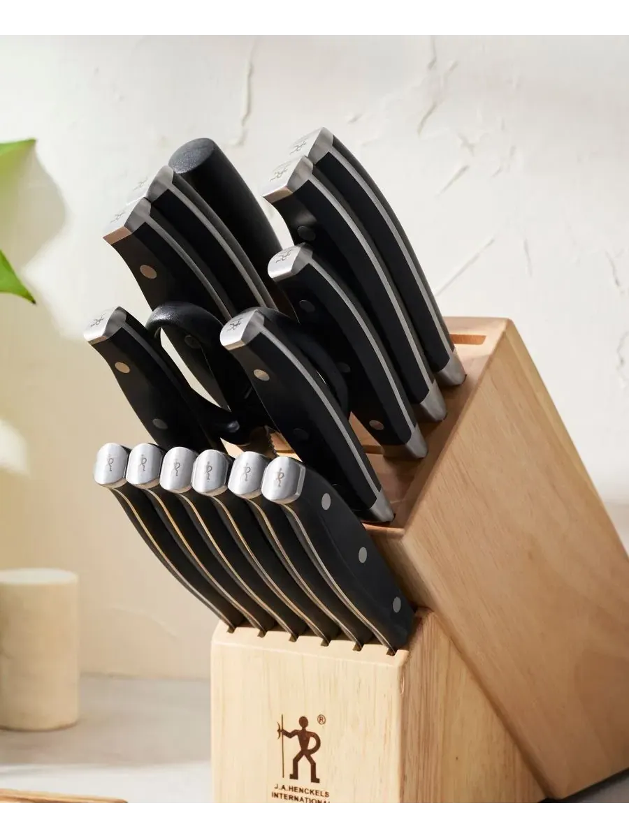 Набор ножей с подставкой Forged Premio 17-Piece Henckels — изображение 4 из 6, прозрачный