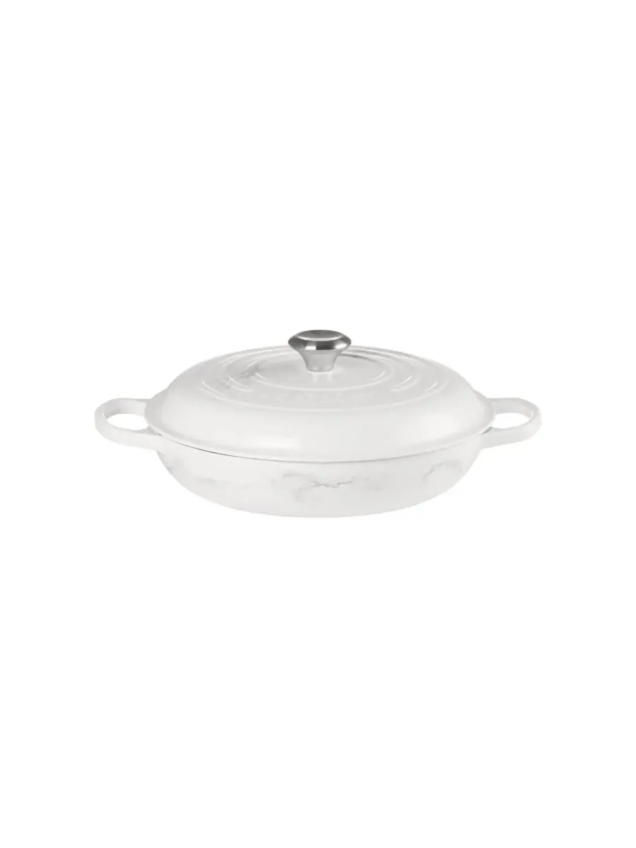 Сотейник чугунный Le Creuset, 3,5 л, 30 см, мраморный