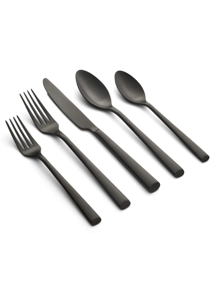Набор столовых приборов Gilda Satin из 20 предметов, на 4 персоны Cambridge Silversmiths — черный