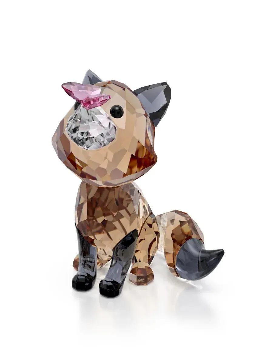 Фигурка из кристаллов с лисой и бабочкой Idyllia Fox and Butterfly Swarovski