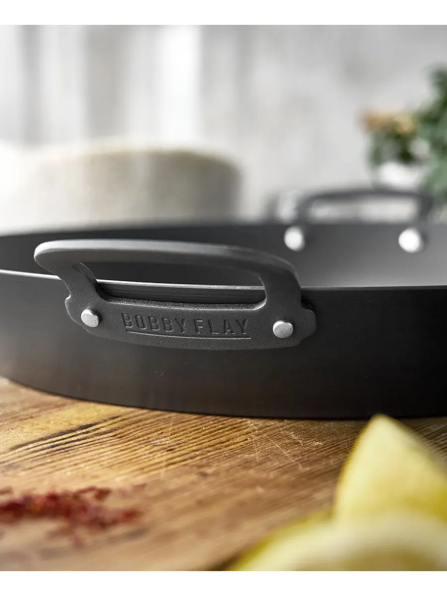 Сковорода для паэльи GreenPan Bobby Flay Carbon Steel, 38 см — изображение 6 из 7, черный