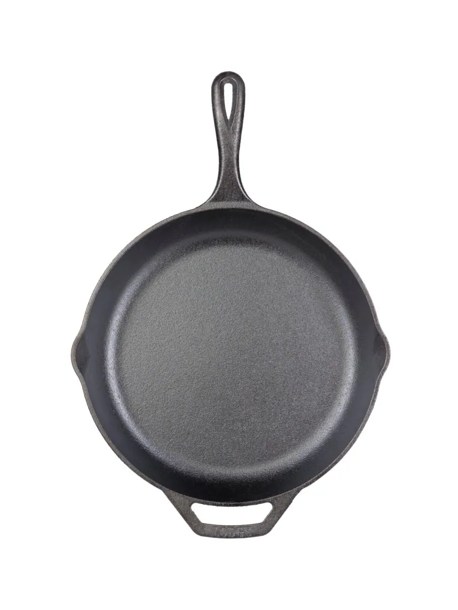 Чугунная сковорода Lodge 12 дюймов Lodge Cast Iron — изображение 3 из 4, черный