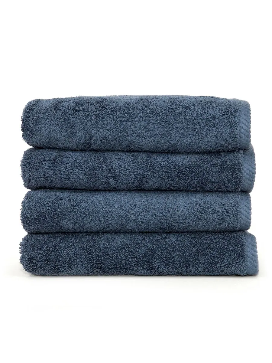 Набор из 4 полотенец для рук Soft Twist Linum Home — изображение 1 из 1, темно-синий